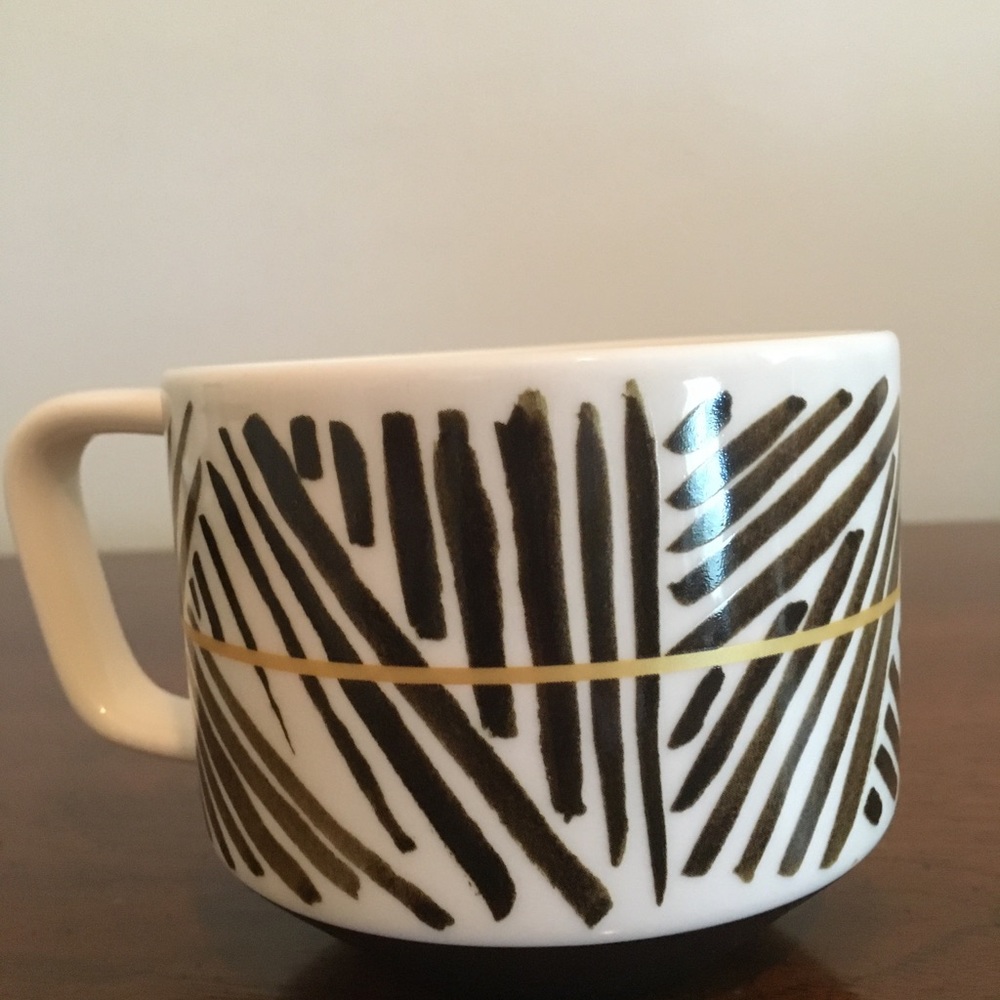 Starbucks mug - brown & gold